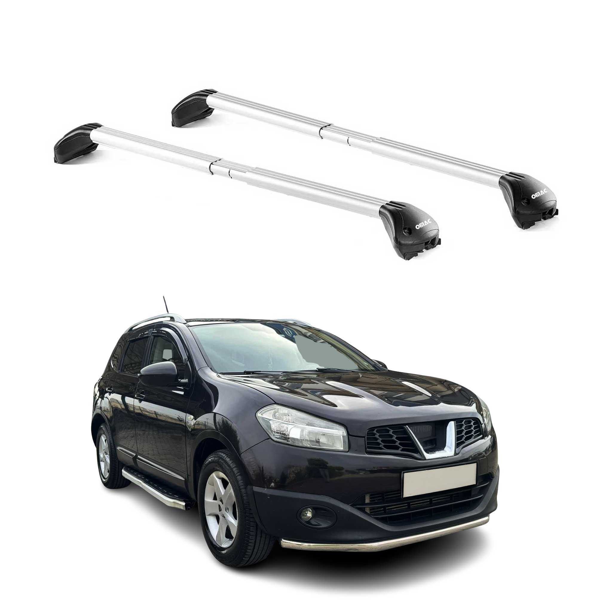 Dachträger für Nissan Qashqai+2 J10 2006-2014 5 tür 100kg Alu Silber 2x ABE
