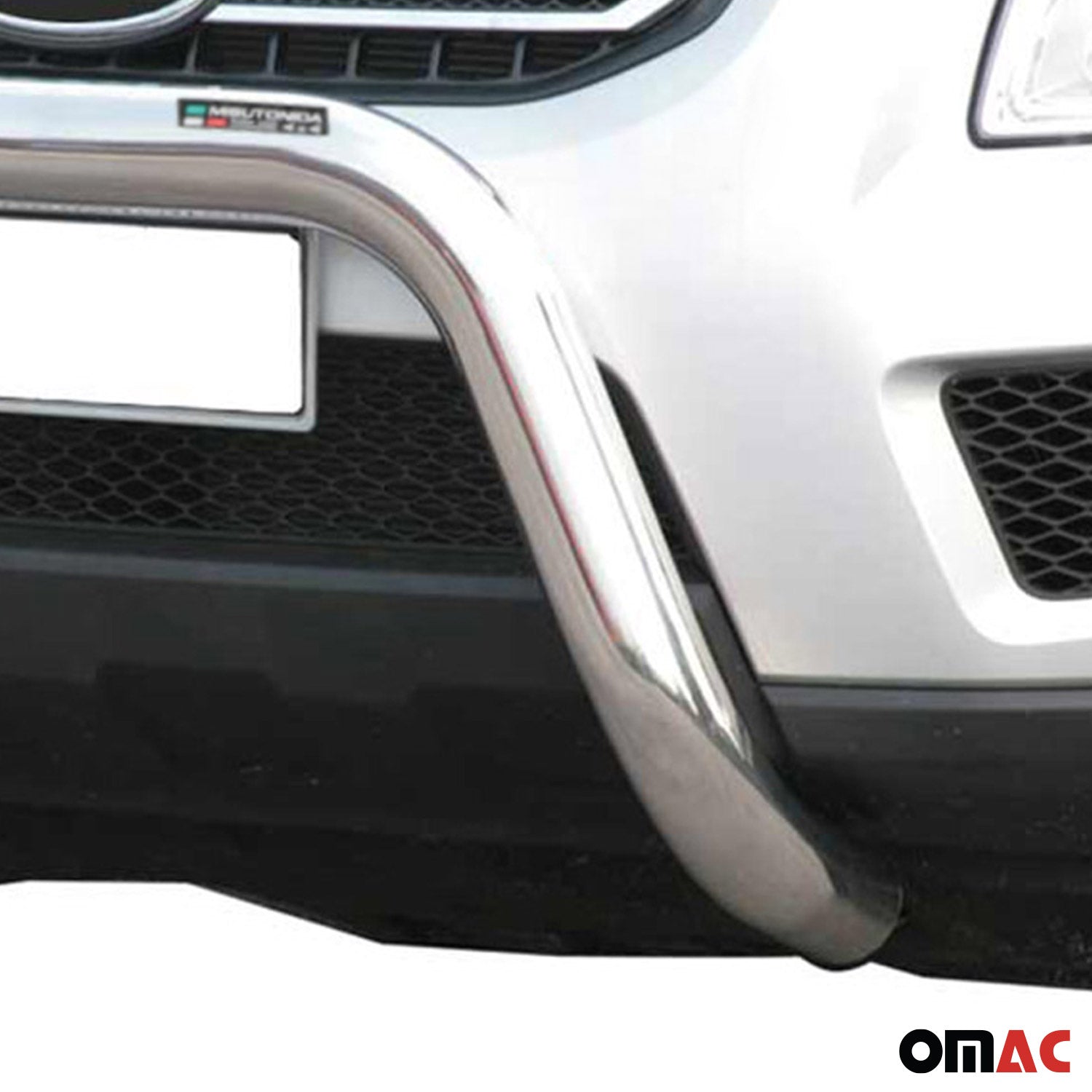 Frontbügel Frontschutzbügel für Kia Sportage 2008-2010 ø76mm Stahl Silber Schutz