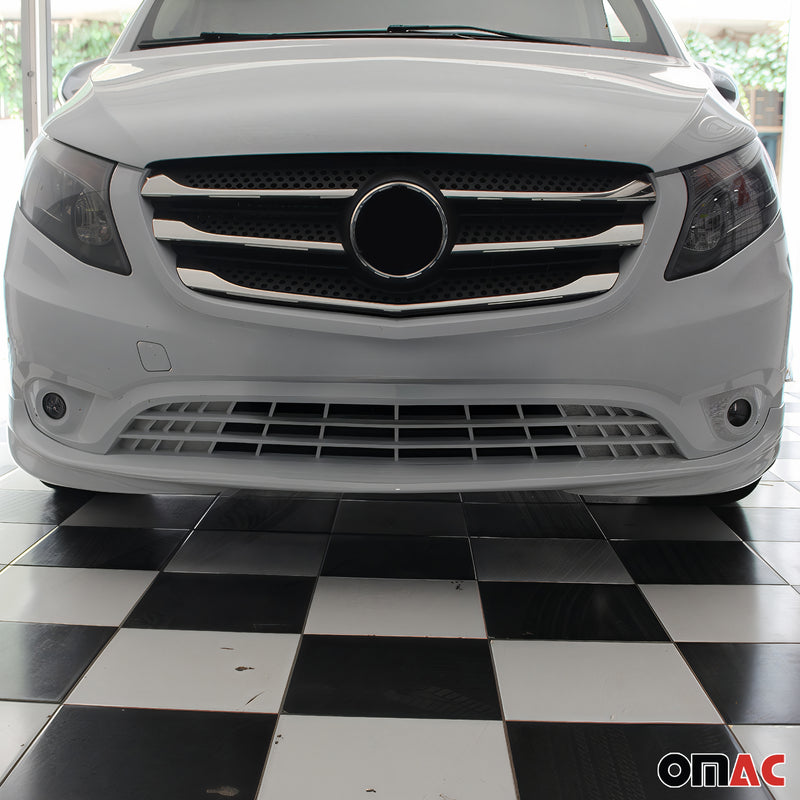 Stoßstange Front Spoiler Lipe für Mercedes Vito W447 2014-2025 ABS Grundiert