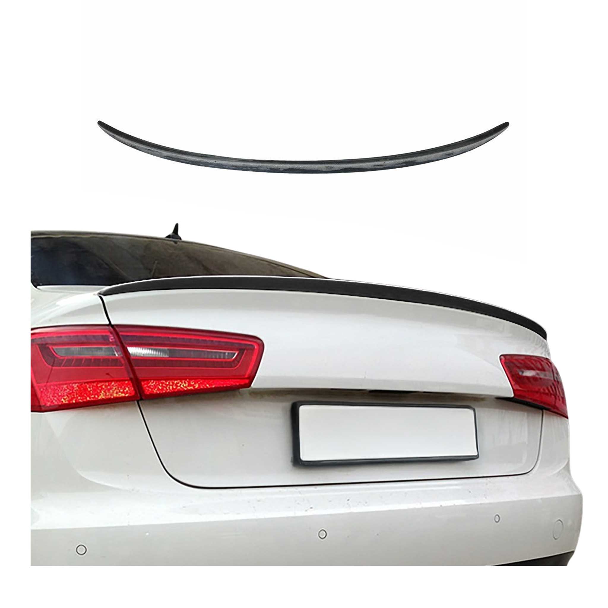 Heckspoiler Dachspoiler Hecklippe für Audi A6 Limo C7 2011-2018 ABS Grundiert