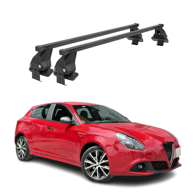 Menabo Dachträger Grundtäger für Alfa Romeo Giulietta 2010-2020 50kg Schwarz 2x
