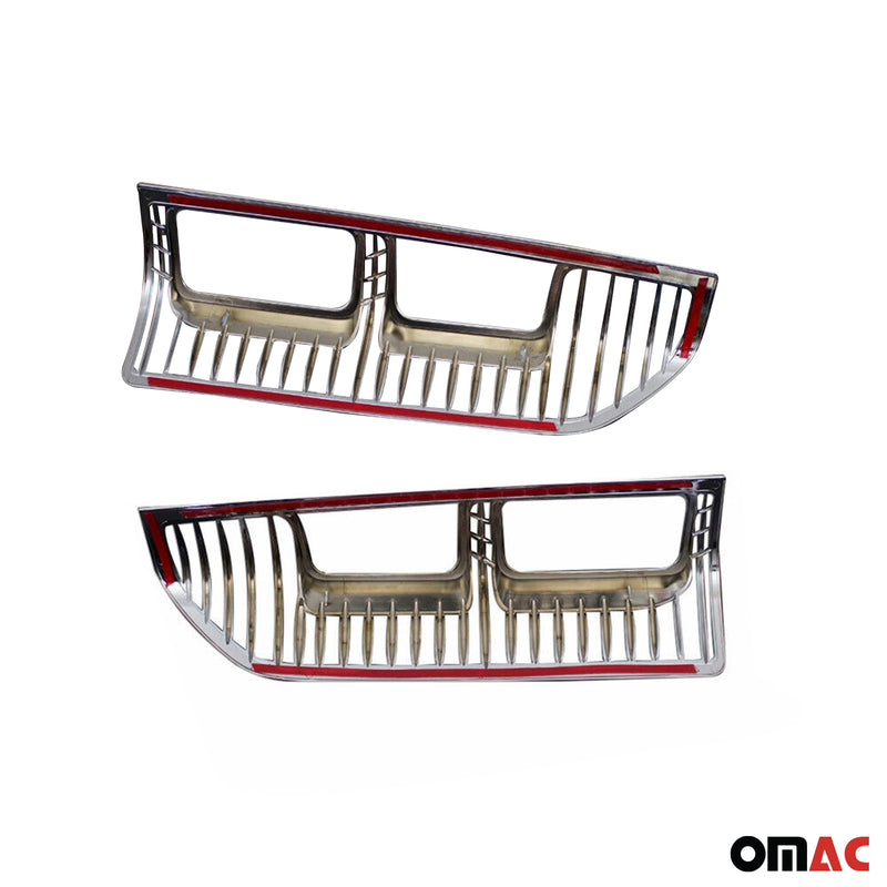 Rücklicht Leisten Heckleuchte für Renault Trafic 2014-2021 Chrom ABS Silber 2tlg