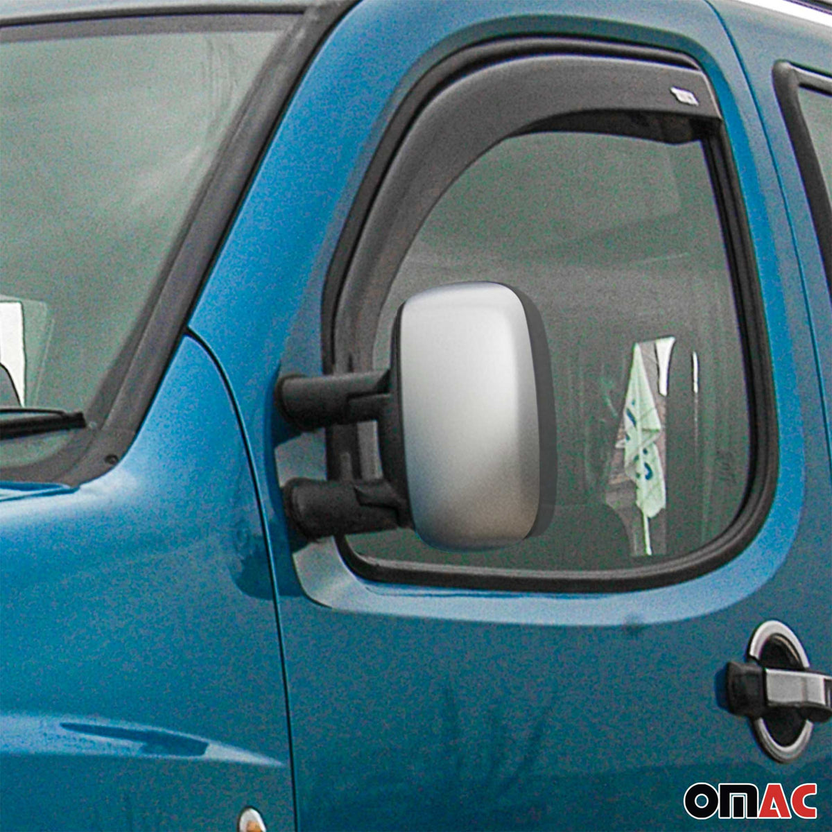Spiegelkappen Spiegelabdeckung für Fiat Doblo 2000-2010 Chrom ABS Matt 2tlg