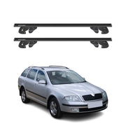 Dachträger Grundtäger für Skoda Octavia II Kombi 2004-2013 Alu TÜV Schwarz 2tlg
