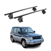 Stahl Dachträger für Mitsubishi Pajero Sport I 1998-2008 TÜV 75 kg 2tlg Schwarz