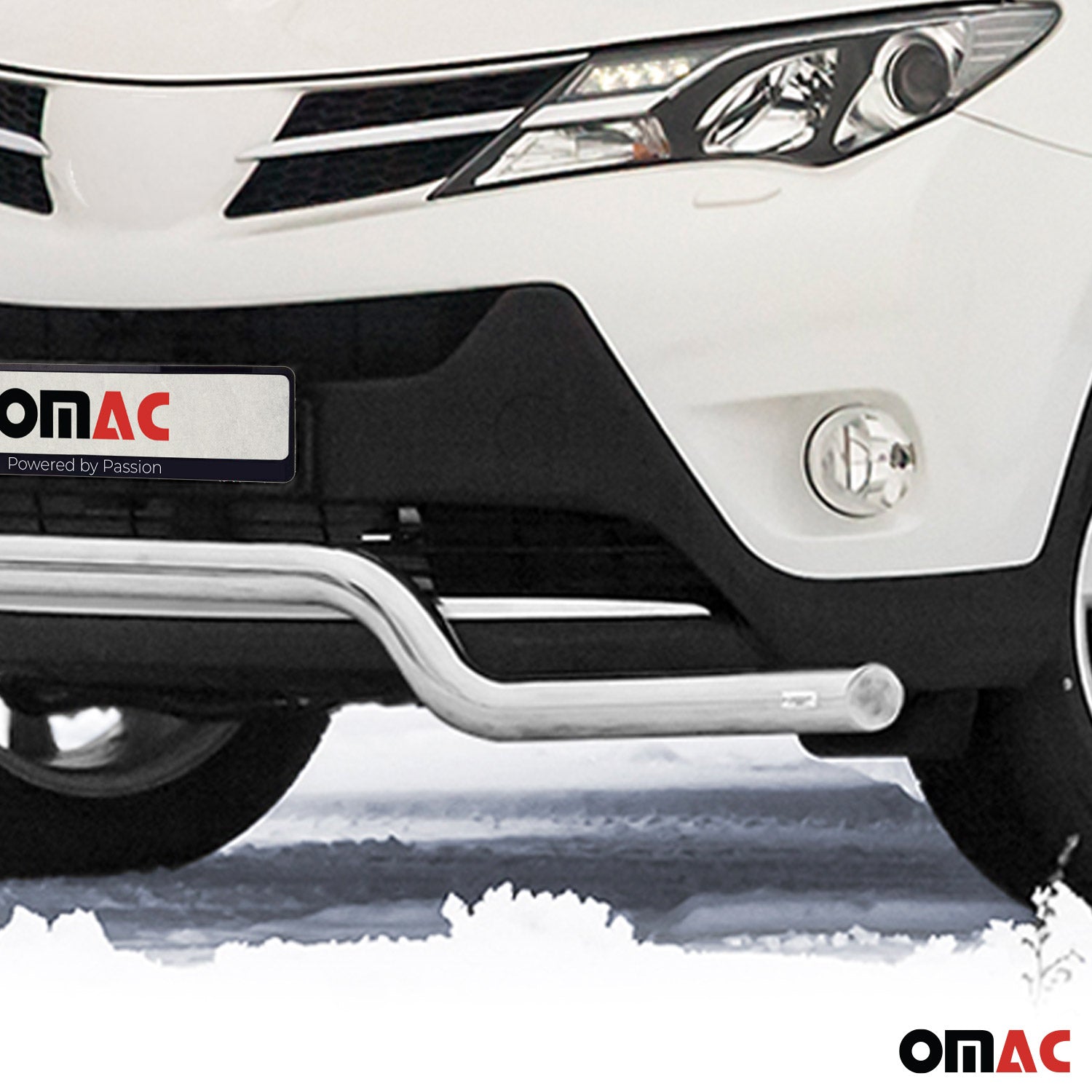 Frontbügel Frontschutzbügel Schutz für Toyota RAV4 2013-2015 Stahl ABE Silber