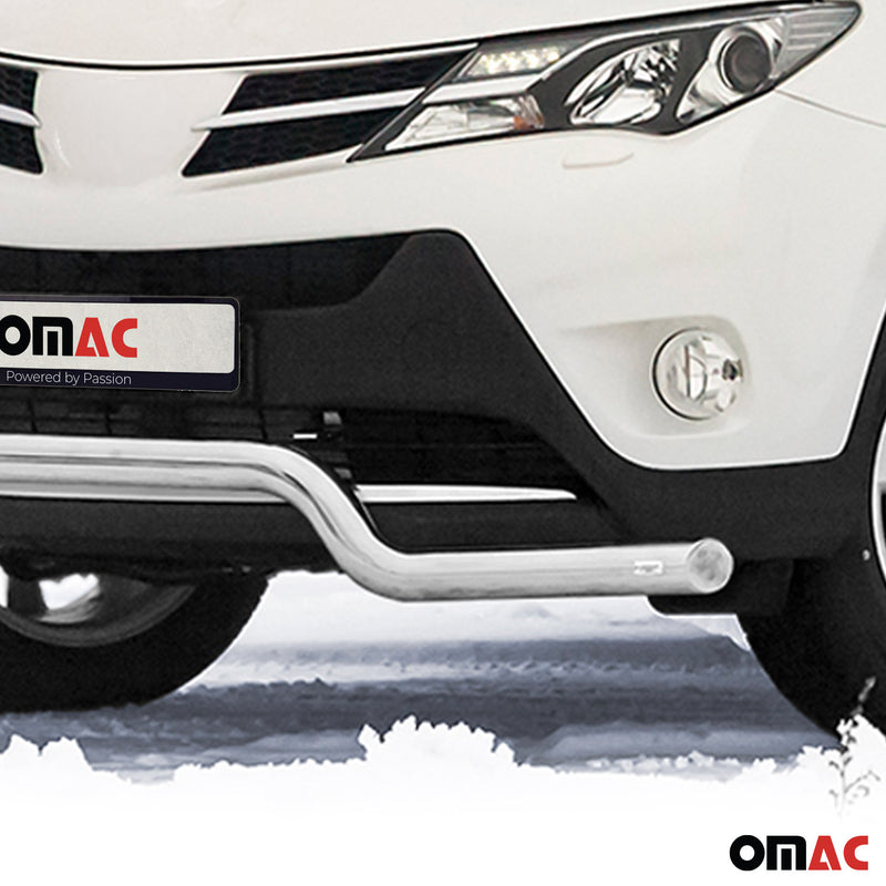 Frontbügel Frontschutzbügel Schutz für Toyota RAV4 2013-2015 Stahl ABE Silber