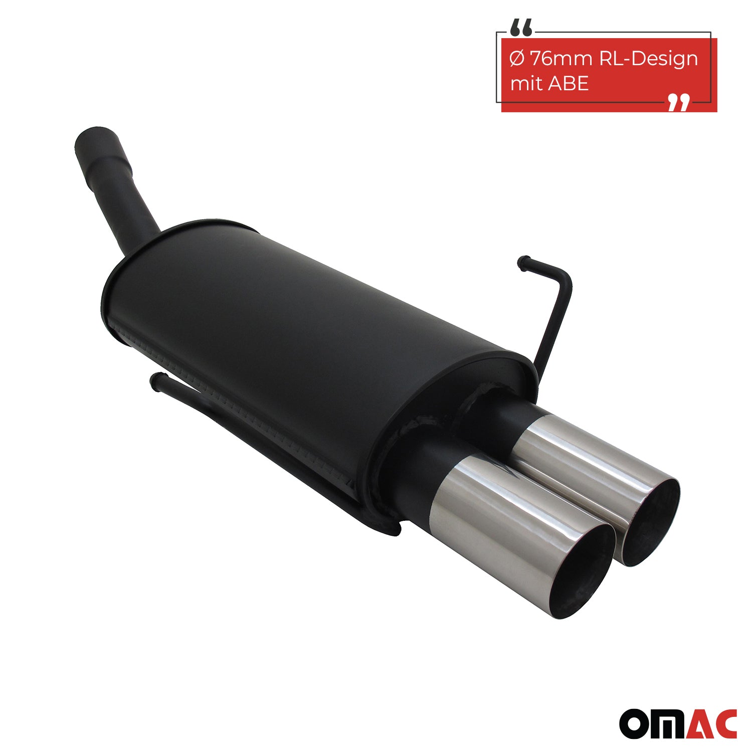 Novus Sportauspuff für Opel Astra H Fließheck 2x76mm RL-Design  mit ABE