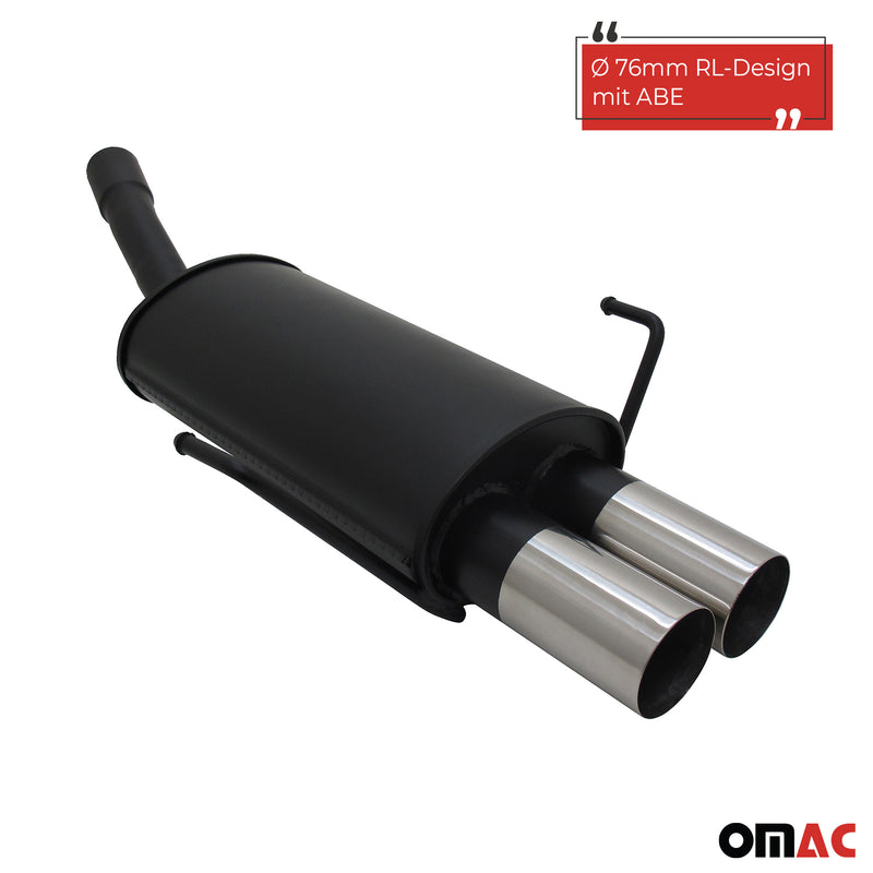Novus Sportauspuff für Opel Astra H Fließheck 2x76mm RL-Design  mit ABE