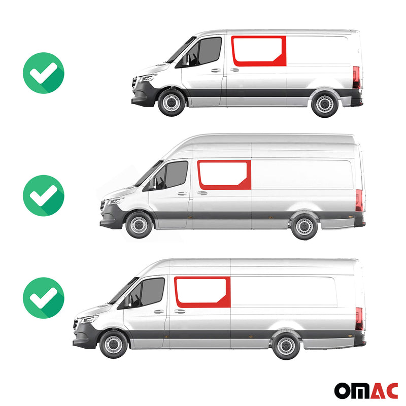 Seitenfenster für VW Crafter 2006-2017 Links Schiebetür Sicherheitsglas L2 L3 L4