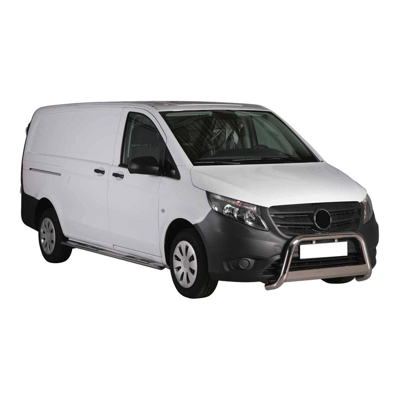 Frontbügel Frontschutzbügel für Mercedes Vito 2015-2019 ø63mm Stahl Silber
