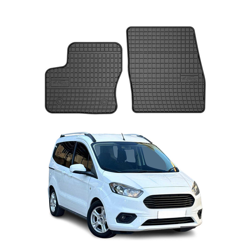 OMAC Gummi Fußmatten für Ford Tourneo Courier 2014-2018 Automatte TPE Schwarz 2x