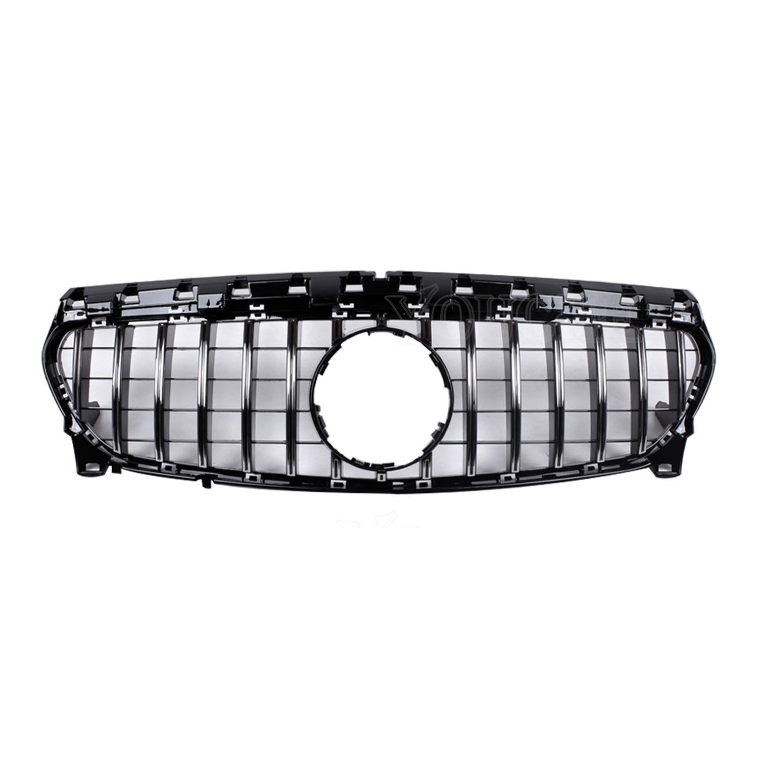 Kühlergrill Grill Frontgrill für Mercedes CLA Coupe C117 2013-2019 Silber