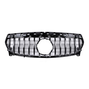 Kühlergrill Grill Frontgrill für Mercedes CLA Coupe C117 2013-2019 Silber
