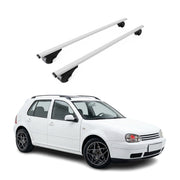 Dachträger Grundträger für VW Golf mk4 Schrägheck 1997-2003 Stahl Silber 2tlg