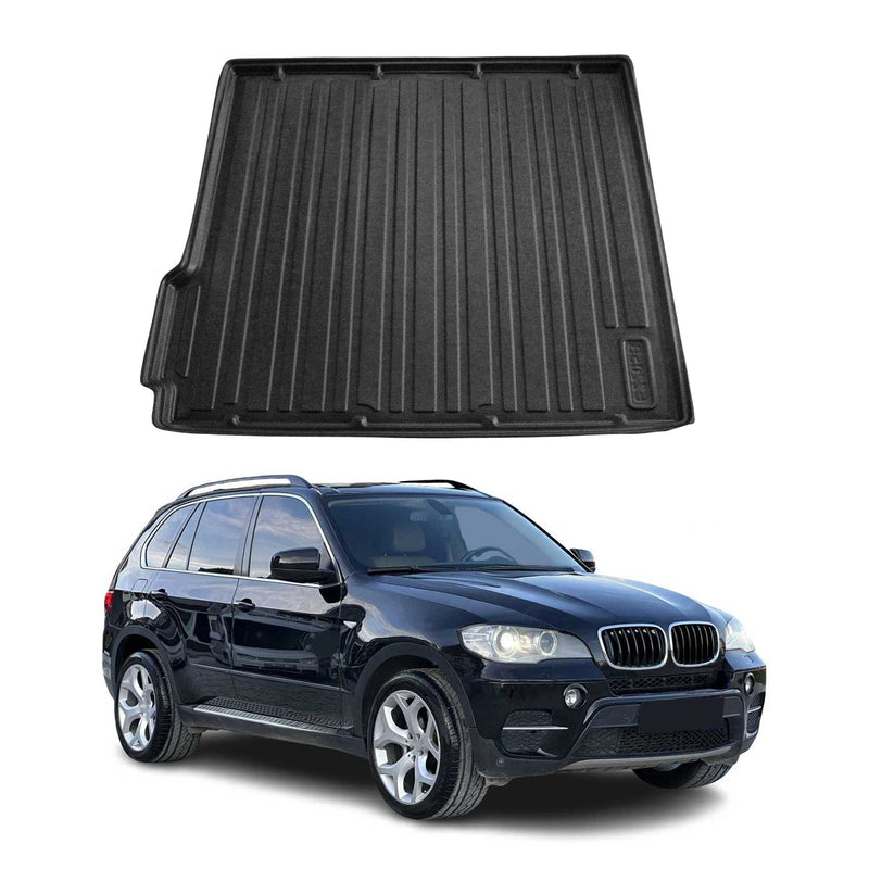 Kofferraumwanne Laderaumwanne für BMW X5 E70 2006-2013 Gummi TPE Schwarz