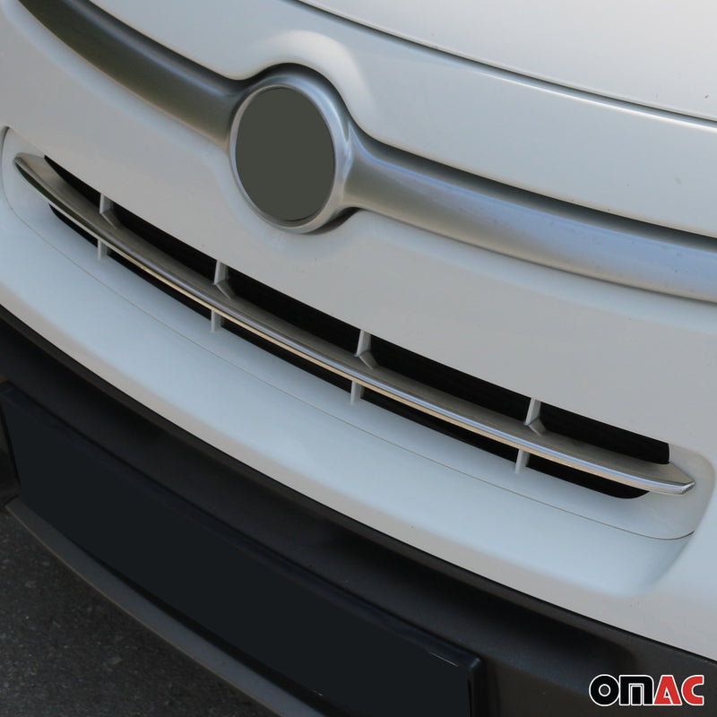 Kühlergrill Leisten Grillleisten für Fiat 500X 2015-2019 Edelstahl Silber 1tlg