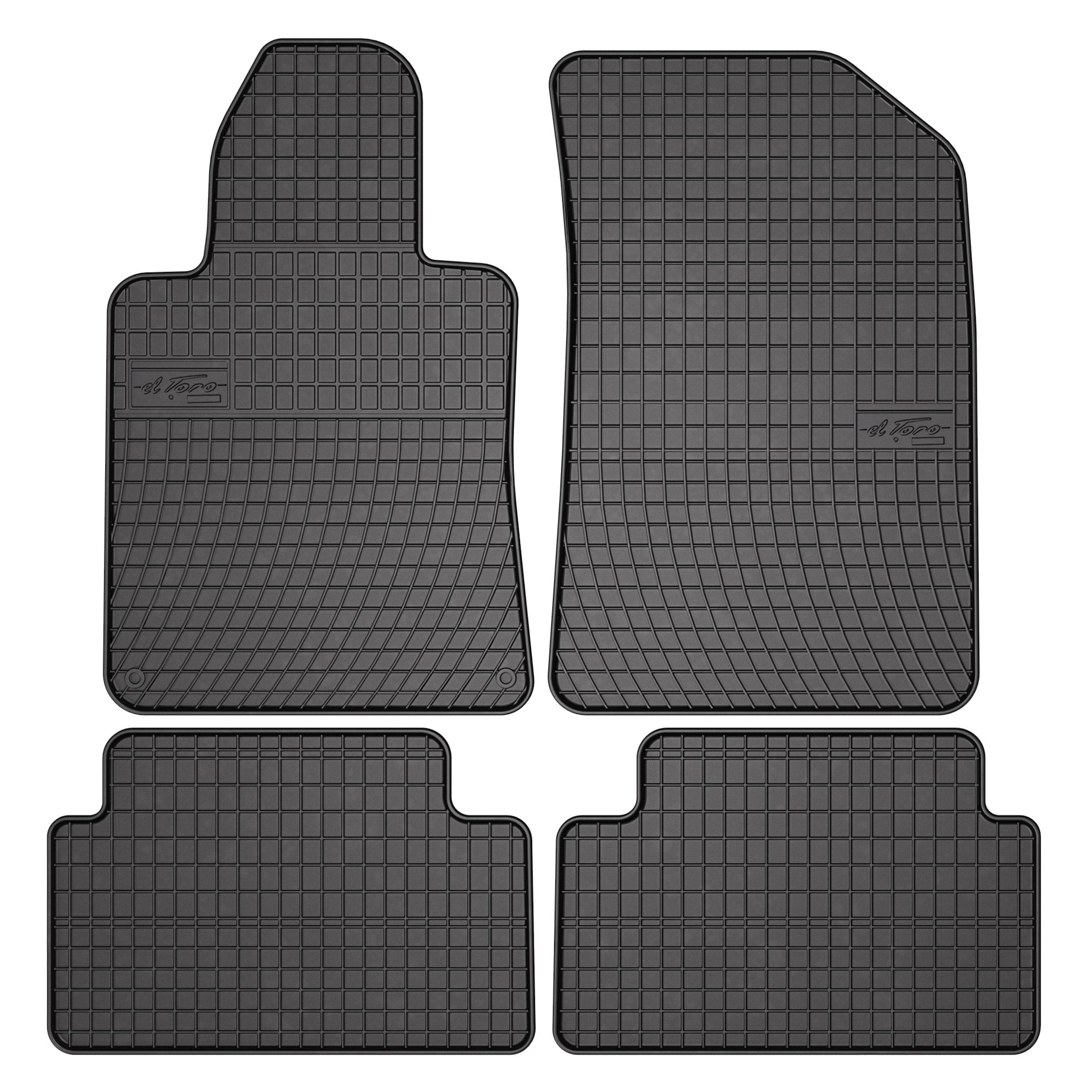 OMAC Gummi Fußmatten für Peugeot 508 2010-2018 Automatten Gummi Schwarz 4tlg