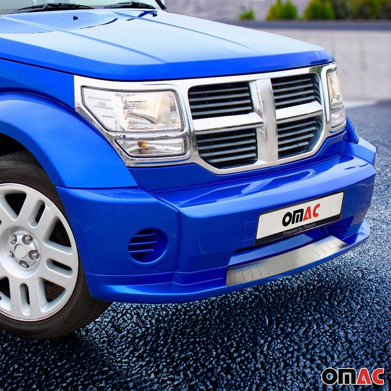 Kühlergrill Leisten Grillleisten für Dodge Nitro 2007-2012 Edelstahl Silber 1tlg