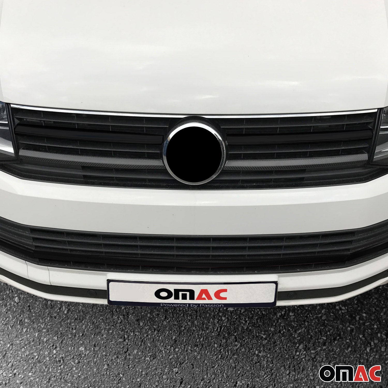 Kühlergrill Grillleisten für VW T6 Transporter 2015-2019 Highline Echt Carbon 2x