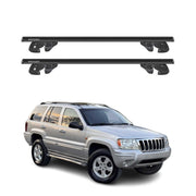 Dachträger Grundtäger für Jeep Grand Cherokee WJ 2000-2005 Alu TÜV Schwarz 2tlg