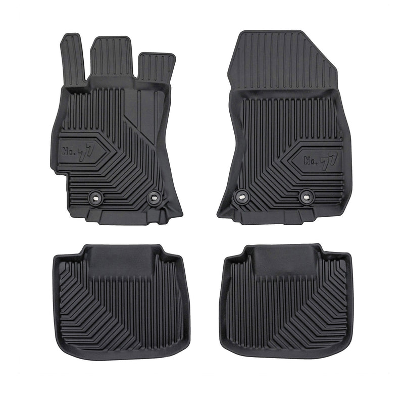 Fußmatten Gummimatten No.77 für Subaru Outback V 2014-2019 TPE Schwarz 4 tlg