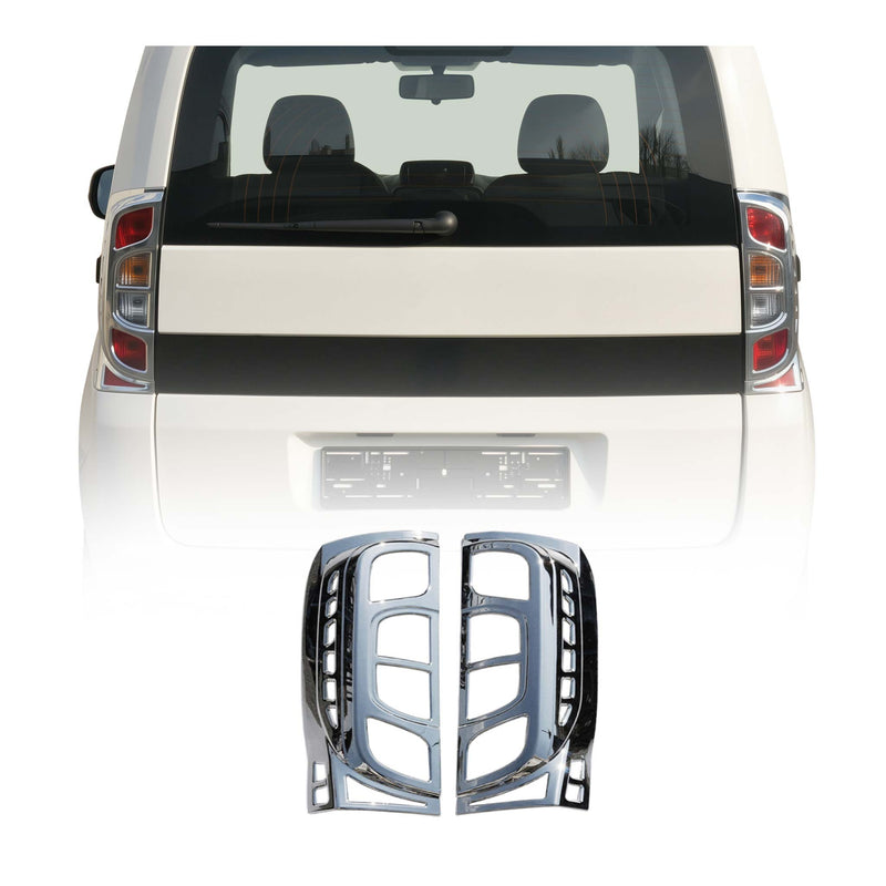 Rücklicht Leisten Heckleuchte für Fiat Fiorino / Qubo 2007-2021 Chrom ABS 2tlg