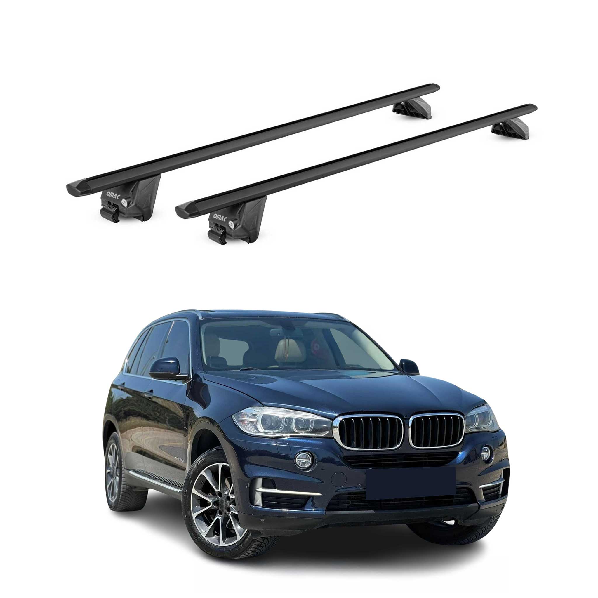 Dachträger Grundtäger für BMW X5 F15 G05 2013-2026 100kg Alu Schwarz 2 tlg ABE