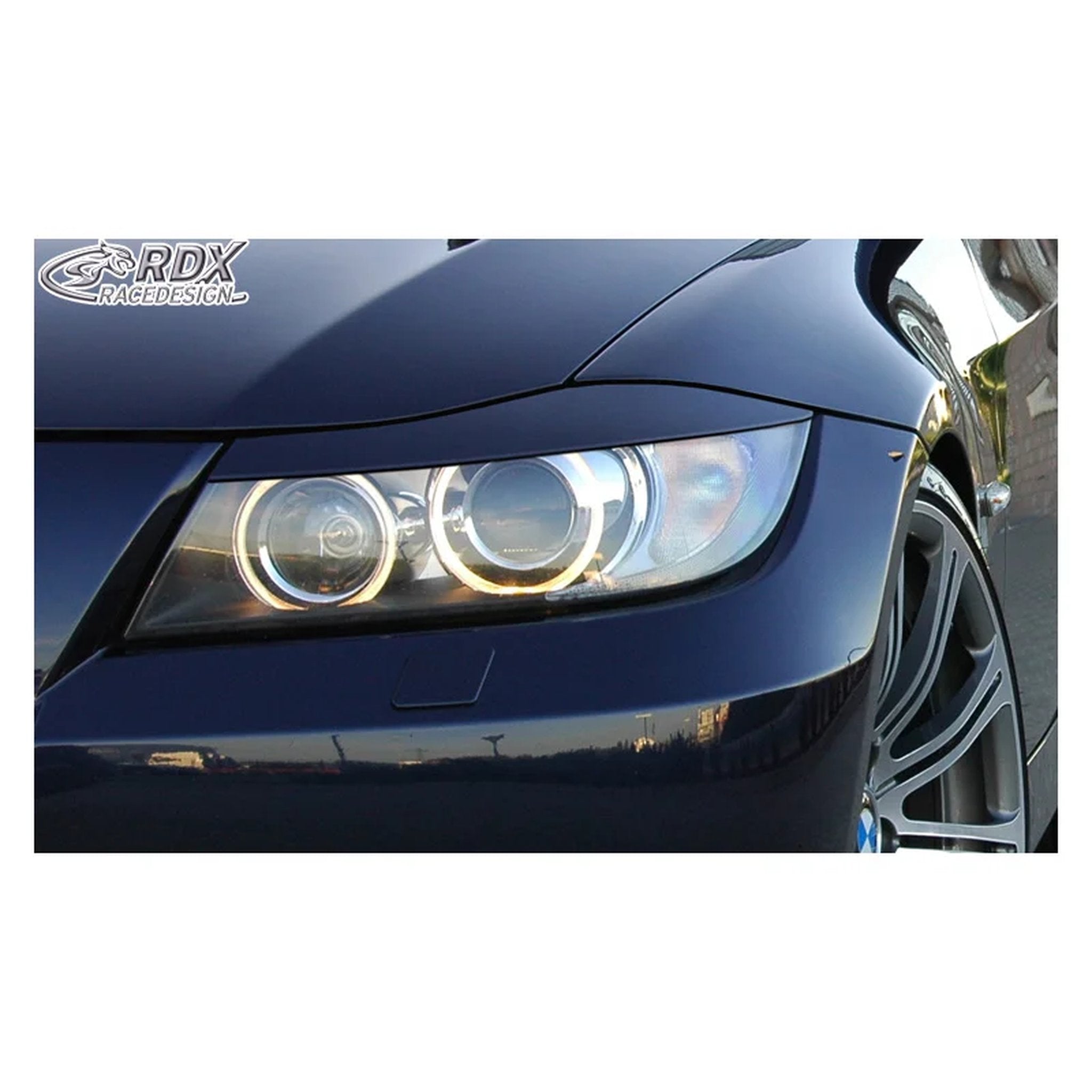 RDX Scheinwerferblenden für BMW 3er E90/E91 Limousine/Touring inkl. Facelift
