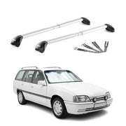Dachträger Grundtäger für Opel Omega B Kombi 1994-2003 100kg Alu Grau 2x ABE