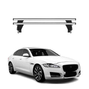 Menabo Dachträger Grundtäger für Jaguar XF X260 2015-2020 50kg Alu Silber 2 tlg