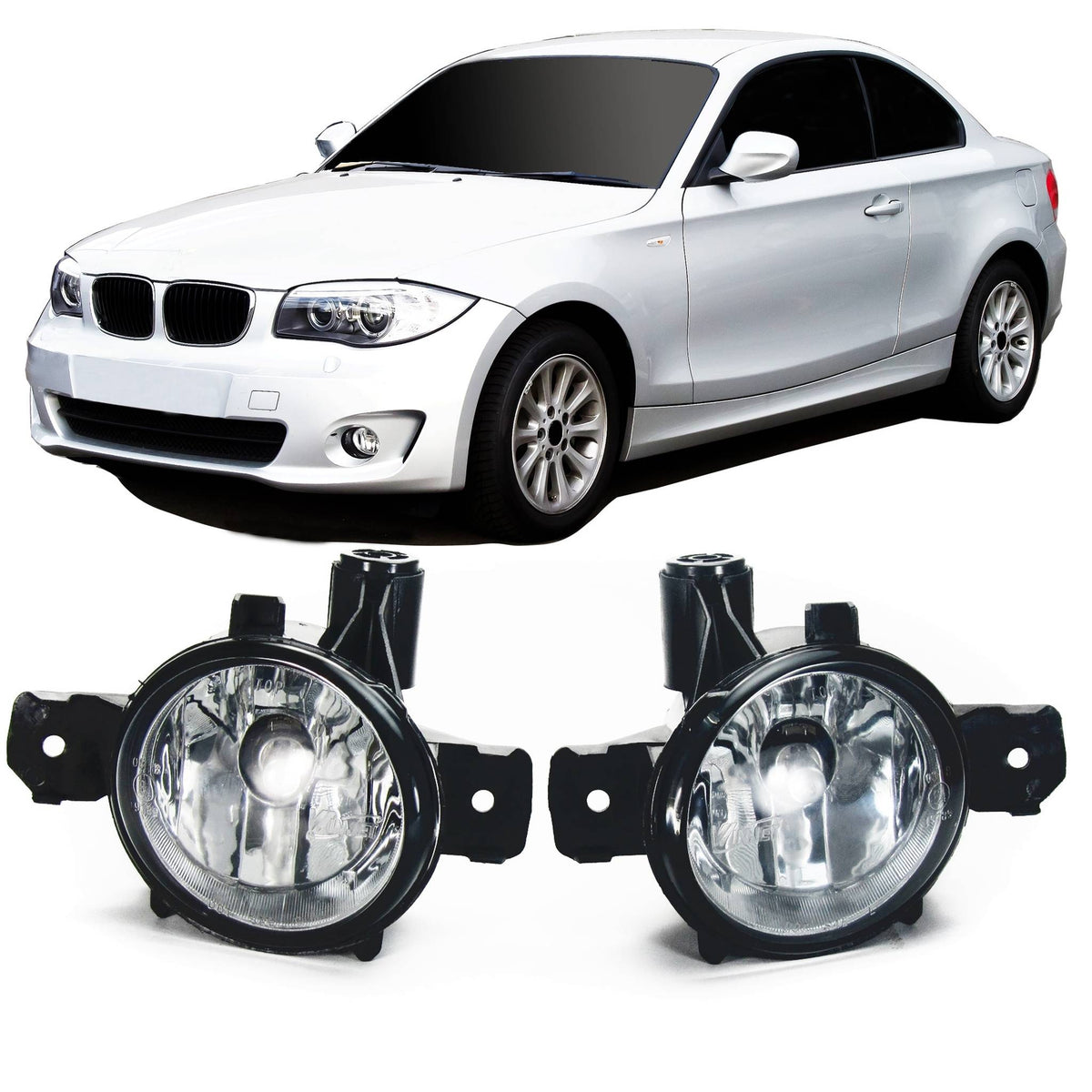 JOM Nebelscheinwerfer für BMW 1er (E81/E82/E87/E88) X1 E84 X3 E83 X5 E70 Klar