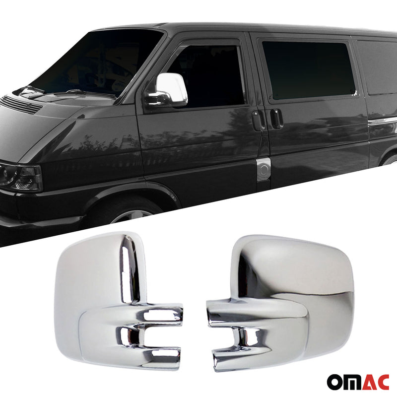 Spiegelkappen Spiegelabdeckung für VW Transporter T4 1990-2003 Chrom ABS Silber