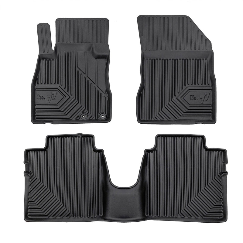 Fußmatten Gummimatten für Nissan Note II 2012-2017 Pre-FL TPE Schwarz 3 tlg