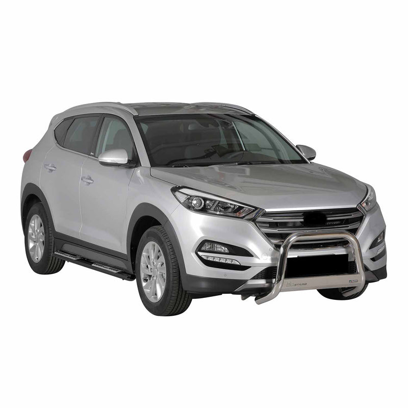 Edelstahl Seitenschweller Schwellerrohre für Hyundai Tucson 2015-2018 Schwarz