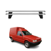Menabo Dachträger Grundtäger für Fiat Fiorino 1987-2007 75kg Alu Silber 2 tlg