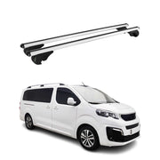 Dachträger Grundträger für Peugeot Expert / Traveller 2016-26 TÜV Alu Silber 2x
