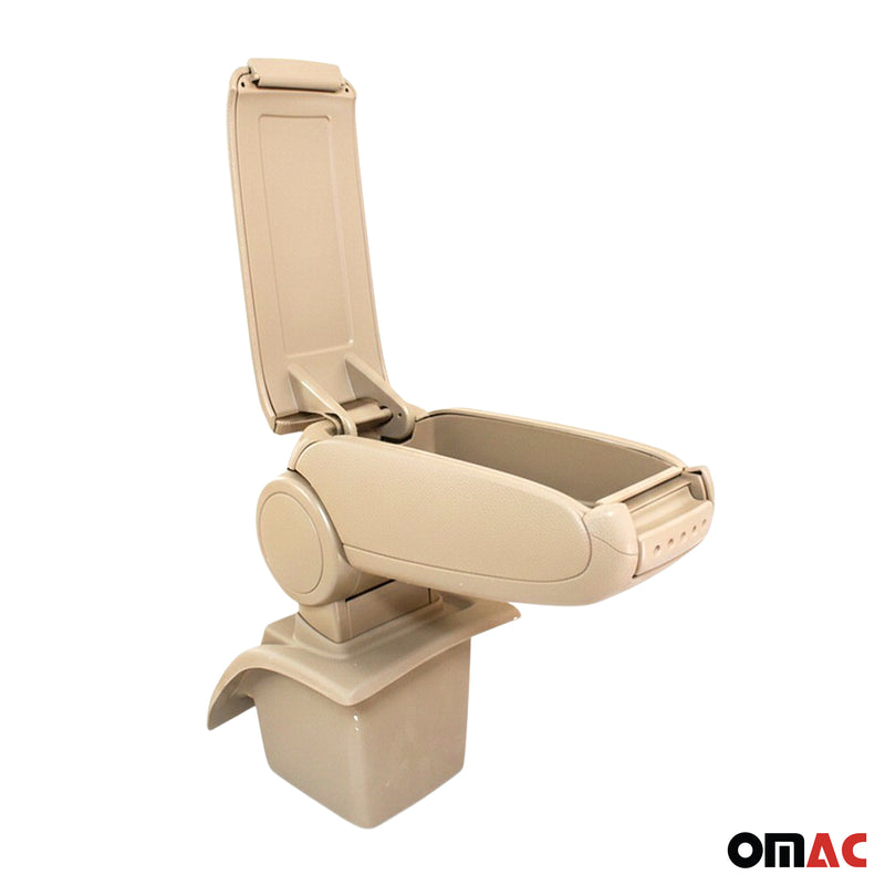 Mittelarmlehne Armlehne Mittelkonsole für Ford Focus 2004-2010 PU-Leder Beige