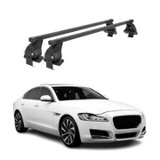 Menabo Dachträger Grundtäger für Jaguar XF X260 2015-2020 50kg Stahl Schwarz 2x