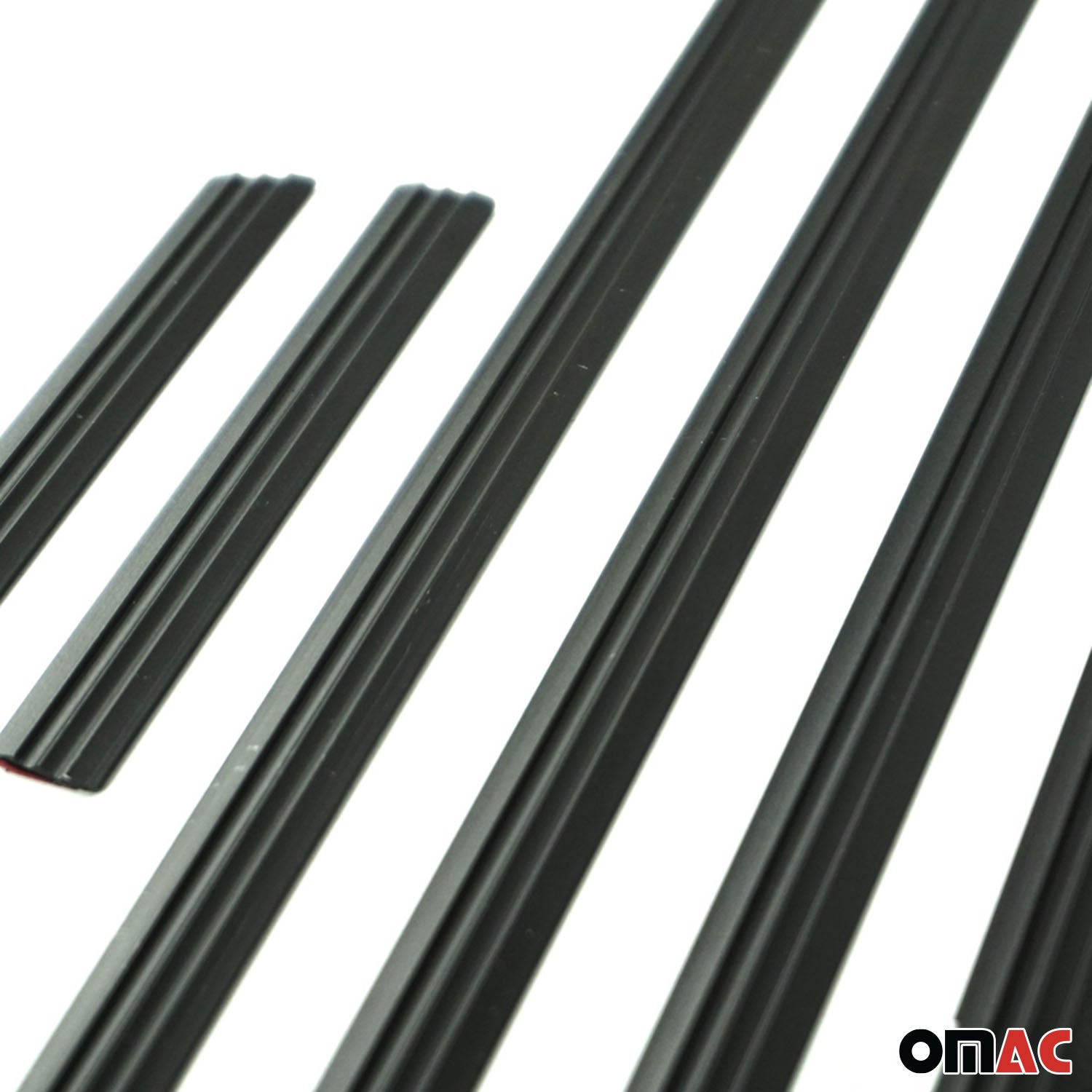 Seitentürleiste Türleisten Türschutzleiste für Audi A4 2007-2016 Alu Schwarz 6x