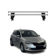 Menabo Dachträger Grundtäger für Skoda Fabia mk3 2014-2021 50kg Alu Silber 2 tlg