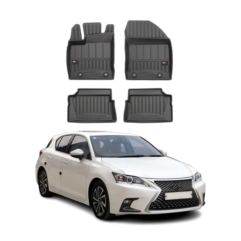 OMAC Gummi Fußmatten für Lexus CT200h 2011-2020 Premium TPE Automatten 4tlg