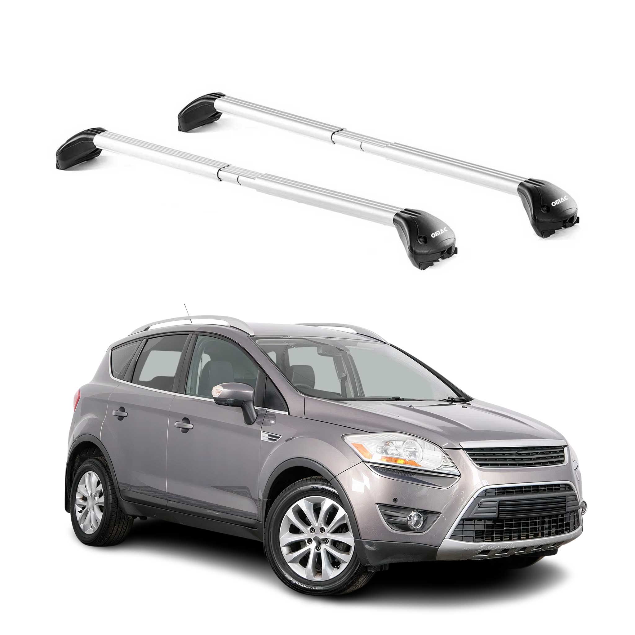 Dachträger Grundtäger für Ford Kuga I 2008-2012 100kg Aluminium Silber 2x ABE