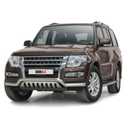 Frontbügel Frontschutzbügel für Mitsubishi Pajero 2014-2022 Edelstahl ABE Silber