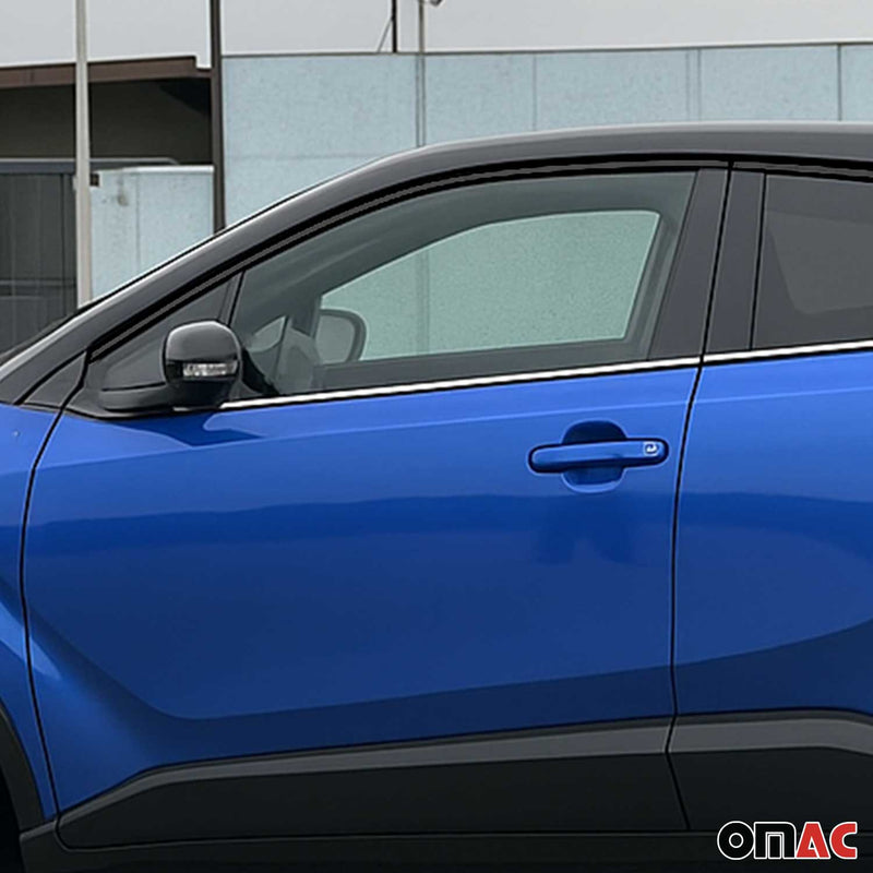 Fensterleisten Zierleisten für Toyota C-HR 2016-2022 Edelstahl Chrom 4tlg