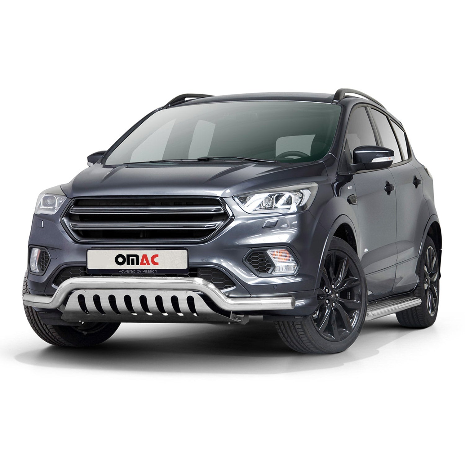 Edelstahl Frontschutzbügel für Ford Kuga II 2017-2019 Facelift ABE Silber Schutz