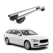 Dachträger Grundträger für Volvo V90 2016-2025 Aluminium Silber 2tlg