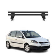 Menabo Dachträger Grundtäger für Ford Fiesta 2002-2008 5tür 50kg Alu Schwarz 2x
