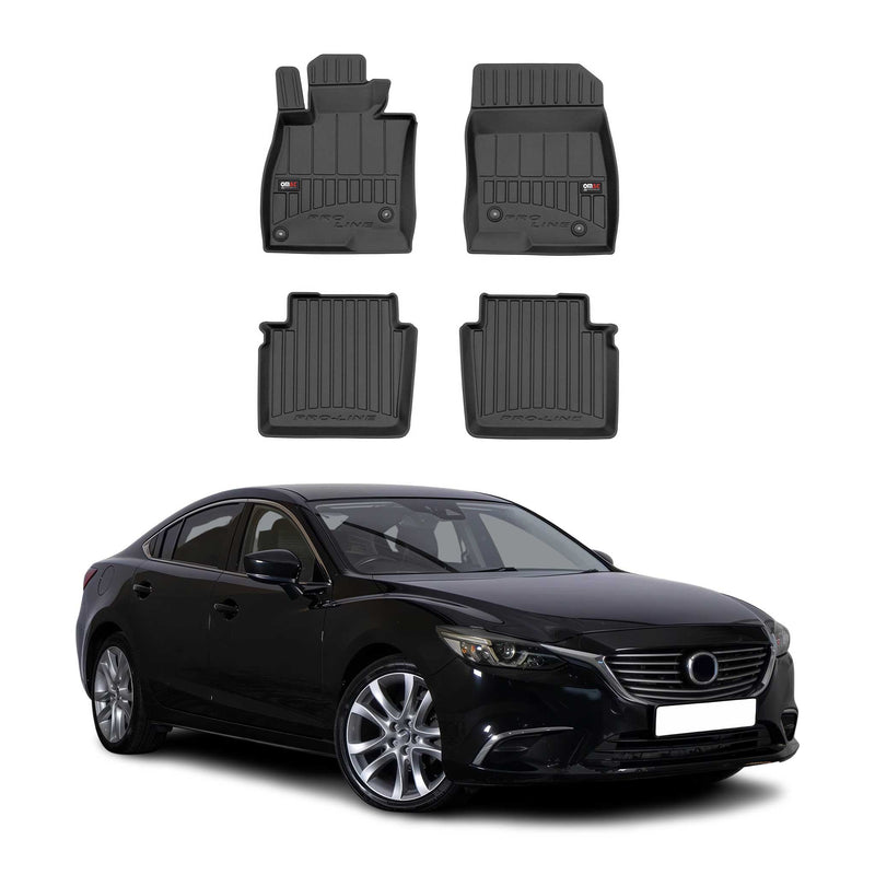 OMAC Gummi Fußmatten für Mazda 6 Stufenheck 2012-2018 Premium Gummi Schwarz 4tlg