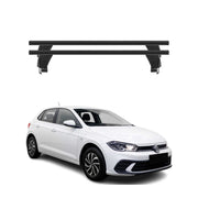 Menabo Dachträger Grundtäger für VW Polo 2021-2026 50kg Aluminium Schwarz 2 tlg